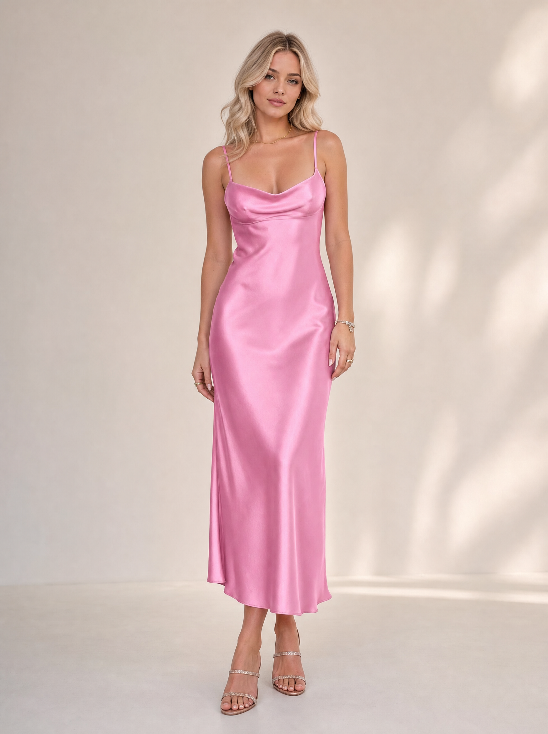 L'abito sottoveste rosa