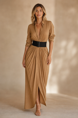 The Belted Shirt Dress
