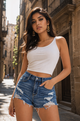The Skyline Denim Shorts