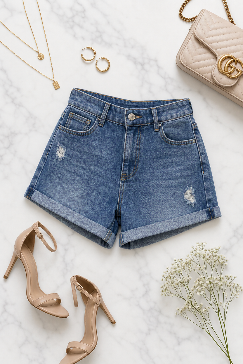 I pantaloncini di jeans vintage