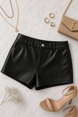 The Luxe Leather Shorts