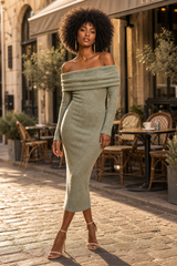 Das Kaschmir-Strickkleid