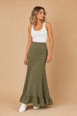 The Polka Dot Dress - Khaki