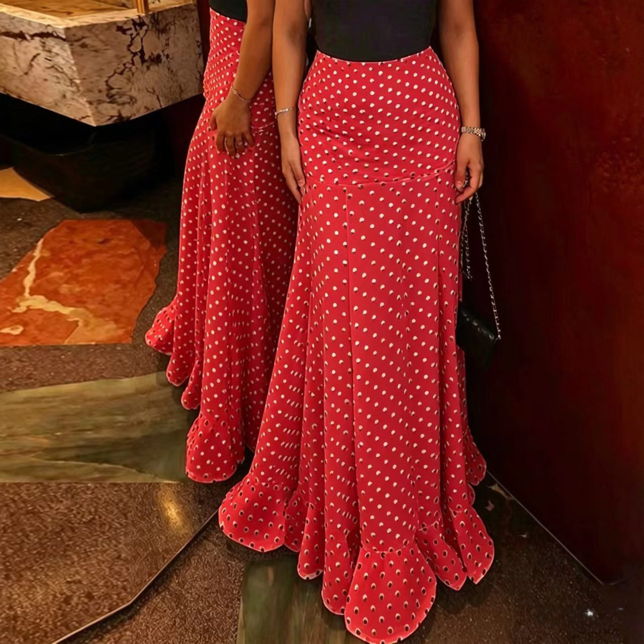 The Polka Dot Dress - White Polka Dot